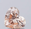 1.03ct Heart Lab Grown Diamond (Colour Fancy Orange, Clarity VS1, IGI Certified)