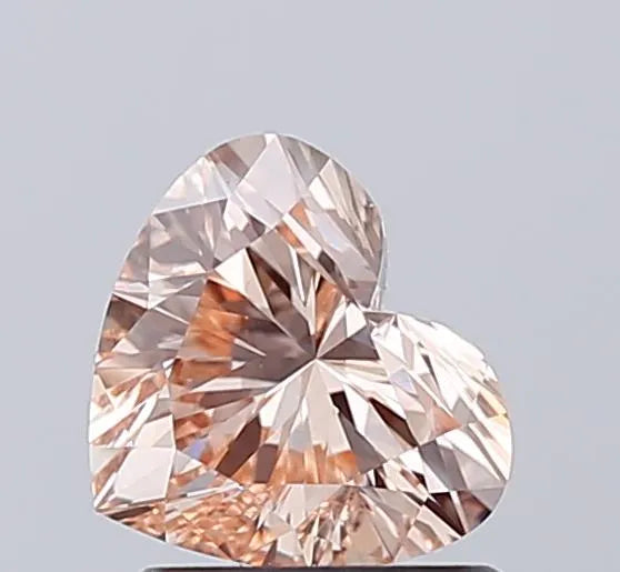 1.03ct Heart Lab Grown Diamond (Colour Fancy Orange, Clarity VS1, IGI Certified)