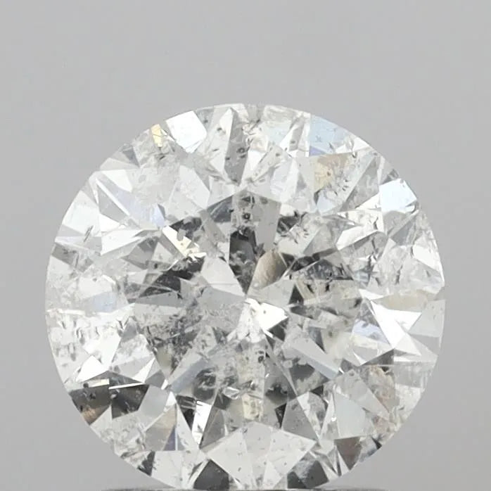 1.39ct Round Natural Diamond (Colour F, Clarity I2, Cut VG, Uncertified)