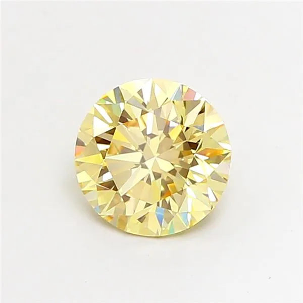 1.50ct Round Lab Grown Diamond (Colour Fancy Light Yellow, Clarity VVS1, Cut EX, IGI Certified)