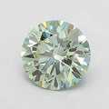 2.03ct Round Lab Grown Diamond (Colour Fancy Vivid Green, Clarity VVS2, Cut ID, IGI Certified)
