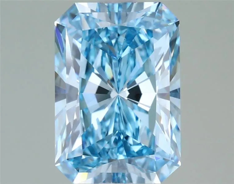 2.09ct Radiant Lab Grown Diamond (Colour Fancy Vivid Blue, Clarity VVS1, IGI Certified)