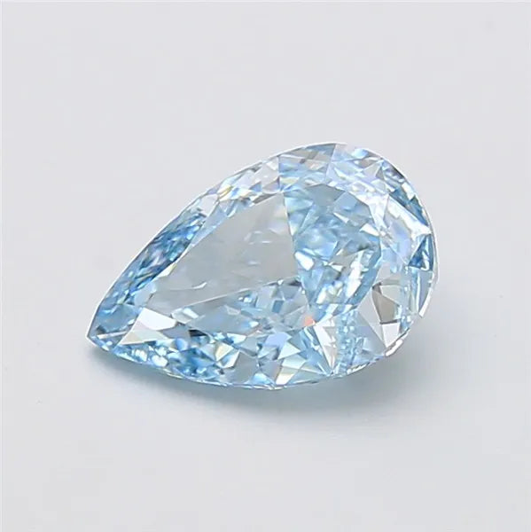 2.21ct Pear Lab Grown Diamond (Colour Fancy Vivid Blue, Clarity VVS1, IGI Certified)