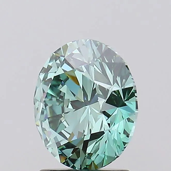 2.38ct Round Lab Grown Diamond (Colour Fancy Vivid Green, Clarity IF, Cut ID, IGI Certified)