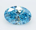 3.05ct Oval Lab Grown Diamond (Colour Fancy Vivid Blue, Clarity VVS2, IGI Certified)