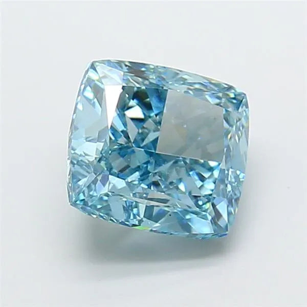 3.06ct Cushion modified Lab Grown Diamond (Colour Fancy Vivid Blue, Clarity VS1, IGI Certified)
