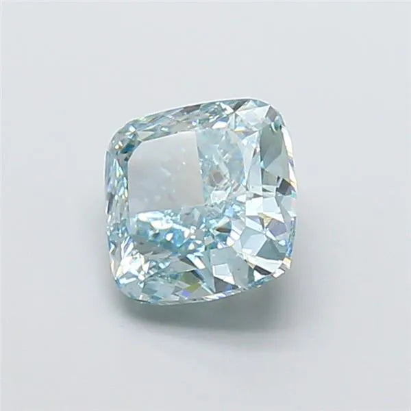 3.14ct Cushion modified Lab Grown Diamond (Colour Fancy Intense Blue, Clarity VS2, IGI Certified)