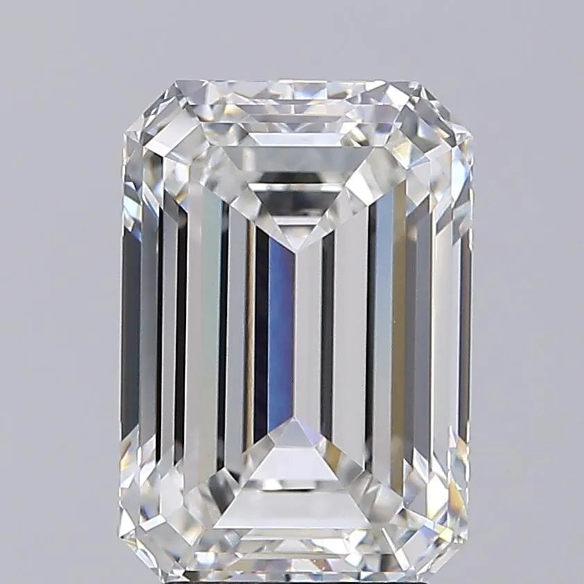 4.10ct Emerald Lab Grown Diamond (Colour F, Clarity VVS2, IGI Certified)
