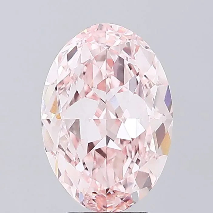 5.03ct Oval Lab Grown Diamond (Colour Fancy Intense Pink, Clarity VVS2, IGI Certified)