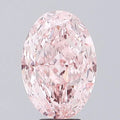 5.09ct Oval Lab Grown Diamond (Colour Fancy Vivid Pink, Clarity VVS2, IGI Certified)